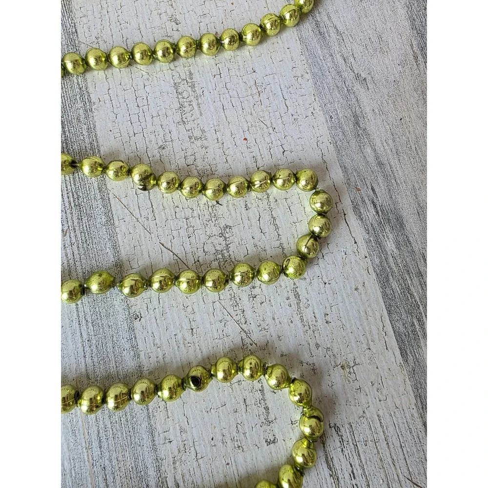 Vintage mercury glass green Garland 200